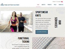Tablet Screenshot of finecottonfactory.com